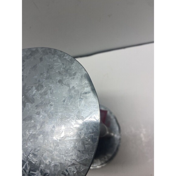 Tin Box Company Santa and Penguin Utensil Caddy Holder Dinner Party Dented Tags - Picture 10 of 13